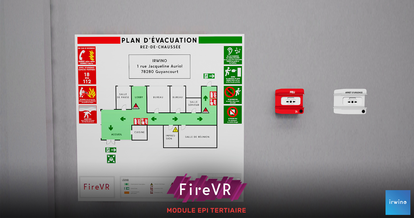 Simulation incendie -  EPI tertiaire