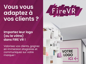 FIRE VR – Insertion des logos client et formateur