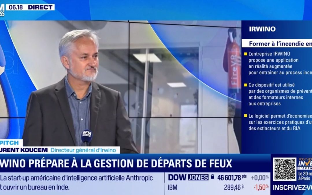 FIRE AR sur BFM Business : la réalité augmentée pour la formation incendie